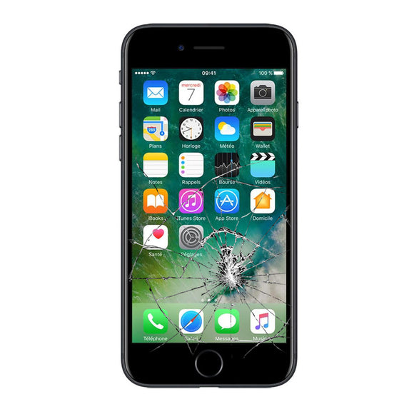 IPhone 7 Preto - Reparação Vidro + Lcd