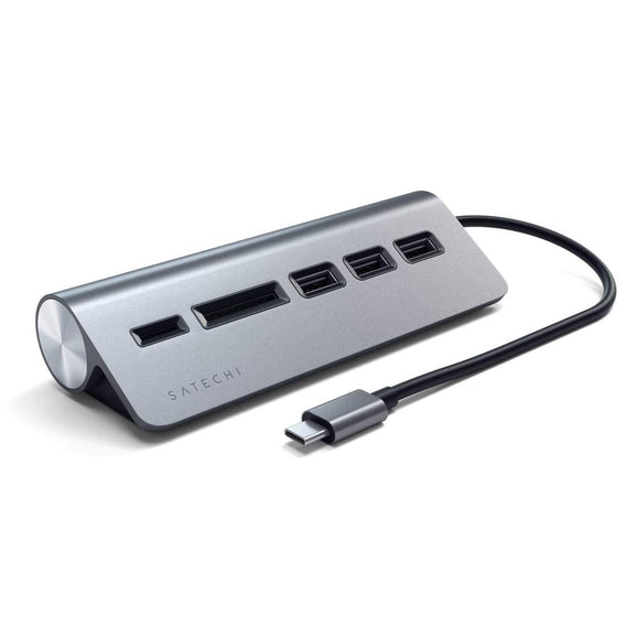 SATECHI - USB-C HUB & Leitor de Cartões freeshipping - TechPlace