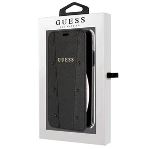 GUESS - Capa para iPhone Xs Max Tipo Livro Preto freeshipping - TechPlace