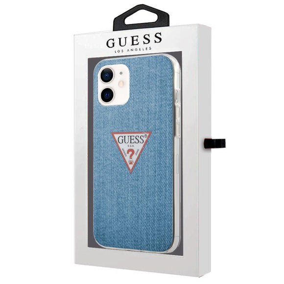 GUESS - Capa para iPhone 12 Jeans com Logo freeshipping - TechPlace