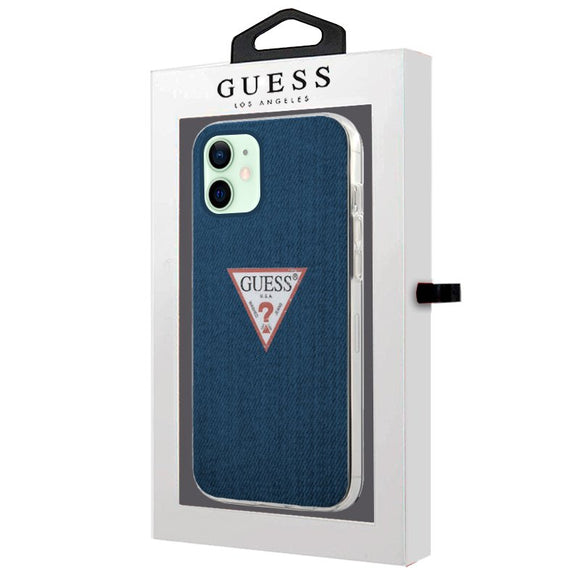 GUESS - Capa para iPhone 12/12 Pro Jeans com Logo freeshipping - TechPlace