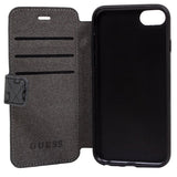 GUESS - Capa para iPhone 7 / 8 / SE2020 Livro em Tecido Preto freeshipping - TechPlace